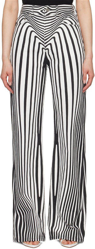 Photo: Jean Paul Gaultier White Printed Jeans