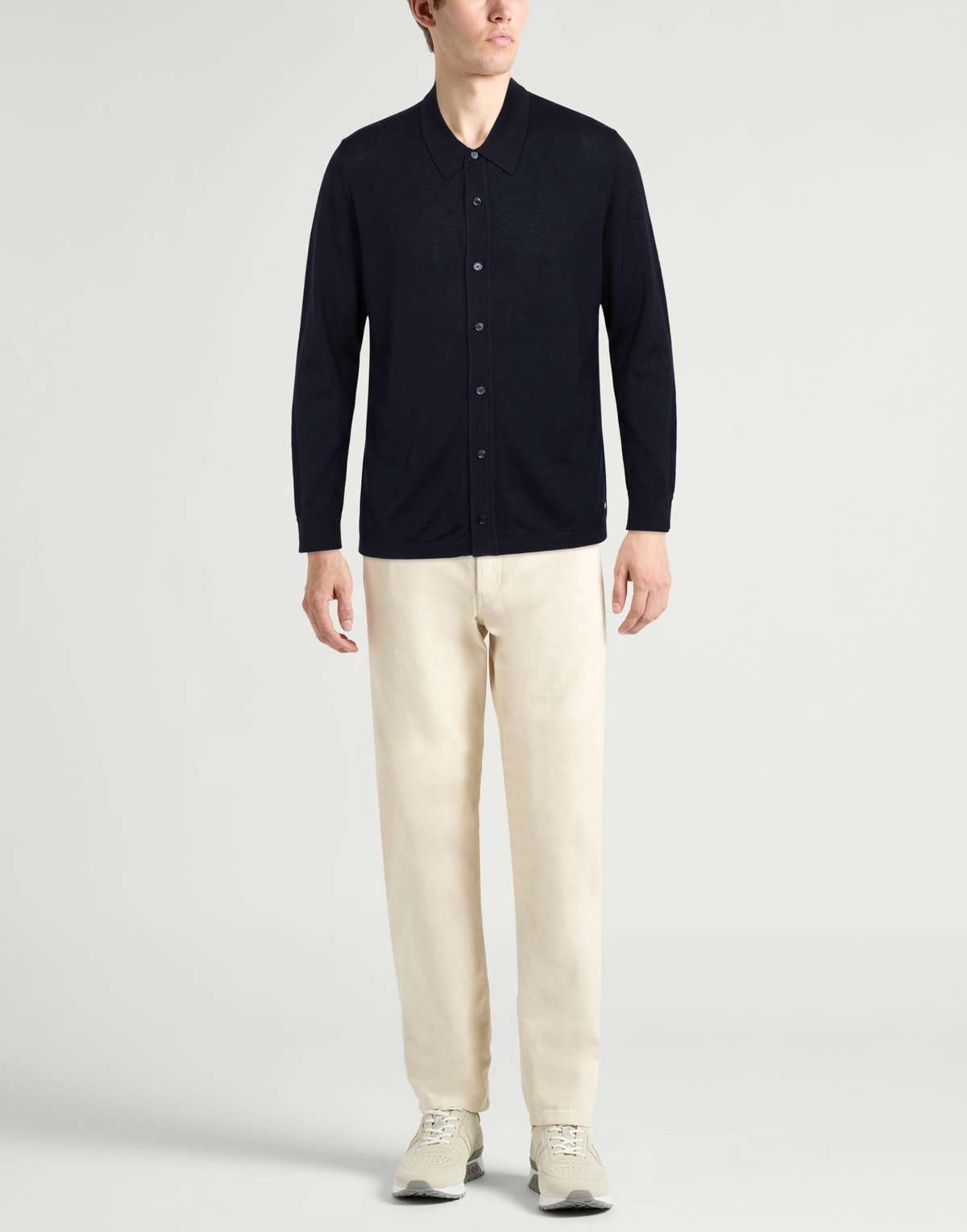 Brioni Mens Shirt Midnight in Blue