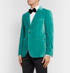 Paul Smith - Burgundy Slim-Fit Velvet Tuxedo Jacket - Green