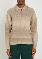 Les Deux Gannon Melange Knit Cardigan Beige