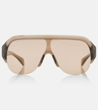 Gucci Logo shield sunglasses