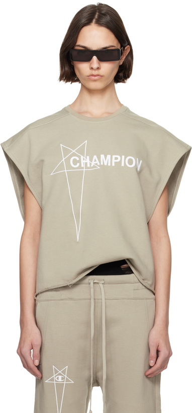 Photo: Rick Owens Off-White Champion Edition Micro Tatlin Tank Top
