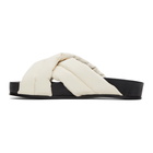 Jil Sander Beige Criss Cross Sandals