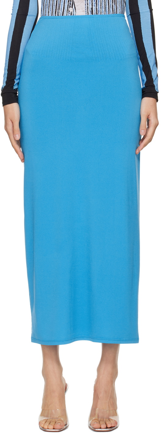 Miaou Blue Chiara Maxi Skirt
