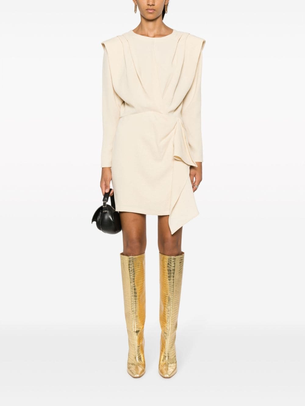 long gold slip dress IRO Hadjia Dress – Mikinola