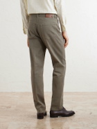 Dunhill - Tapered Cotton-Blend Twill Trousers - Green