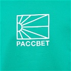 PACCBET Men's Big Logo Crew Sweat in Green