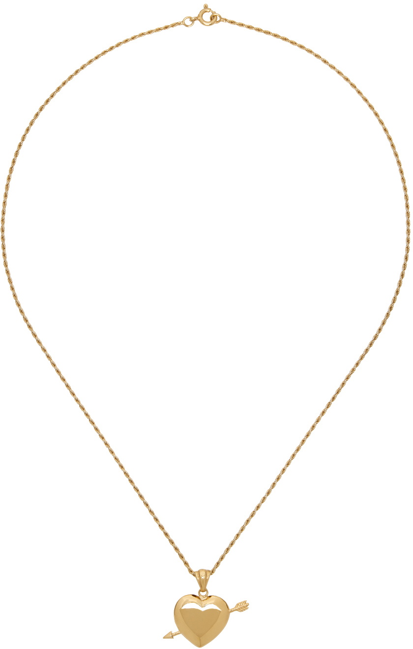 Ernest W. Baker Gold Cupid Necklace