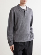Officine Générale - Bay Merino Wool Polo Shirt - Gray