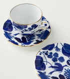 La DoubleJ Mama set of 2 floral porcelain teacups