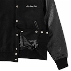 MKI Men's College Varsity Jacket in Black