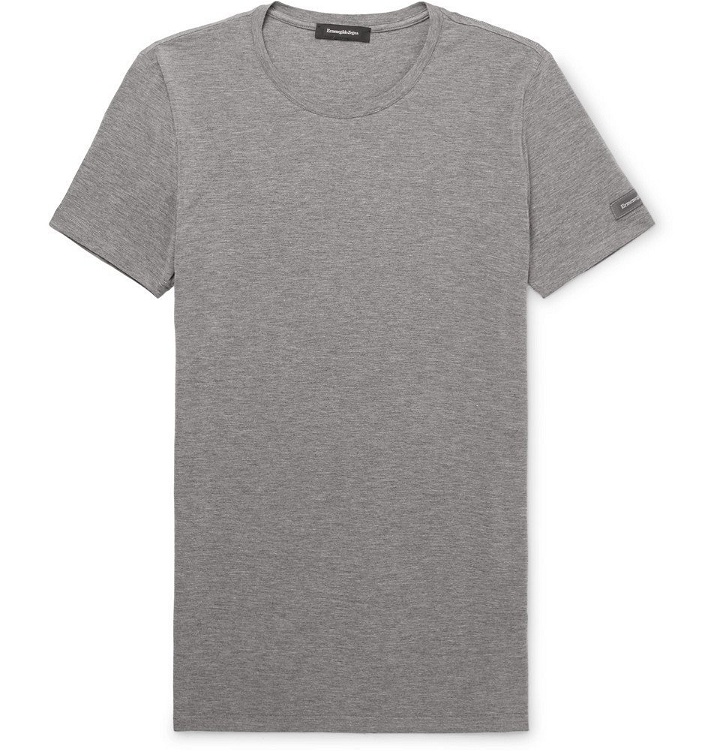 Photo: Ermenegildo Zegna - Stretch-Micro Modal Jersey T-Shirt - Men - Gray