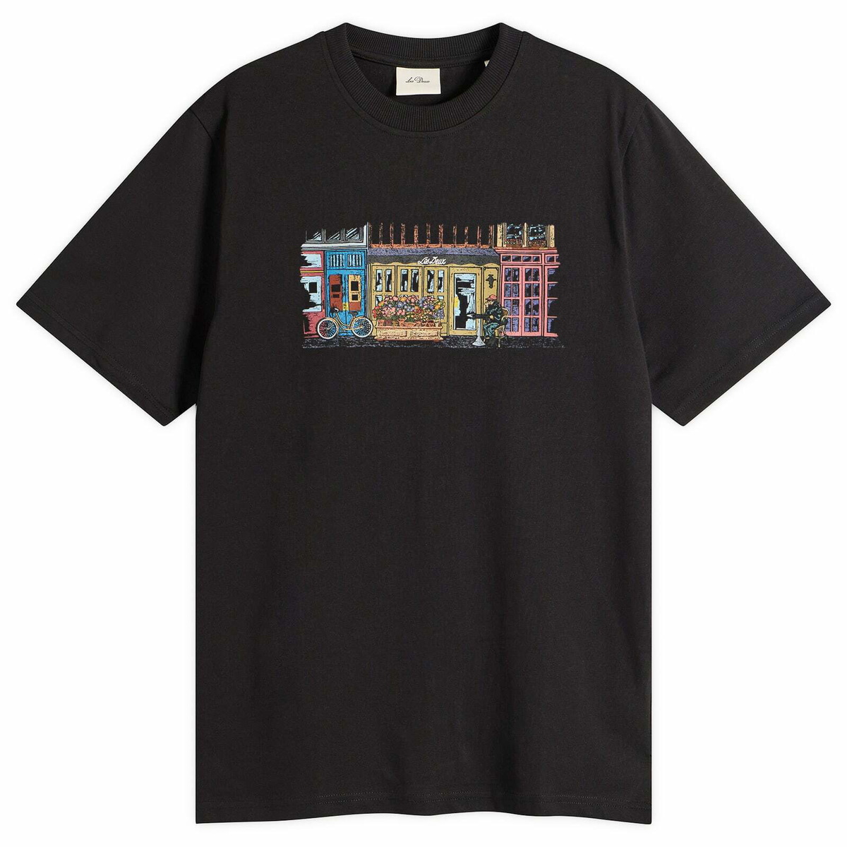 Les Deux Men's Market T-Shirt in Black