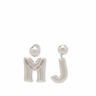 Marc Jacobs Women's Mj Balloon Earrings in Silver