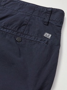 C.P. Company - Straight-Leg Cotton-Blend Cargo Shorts - Blue