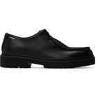 Hugo Black Tumbled Leather Derbys
