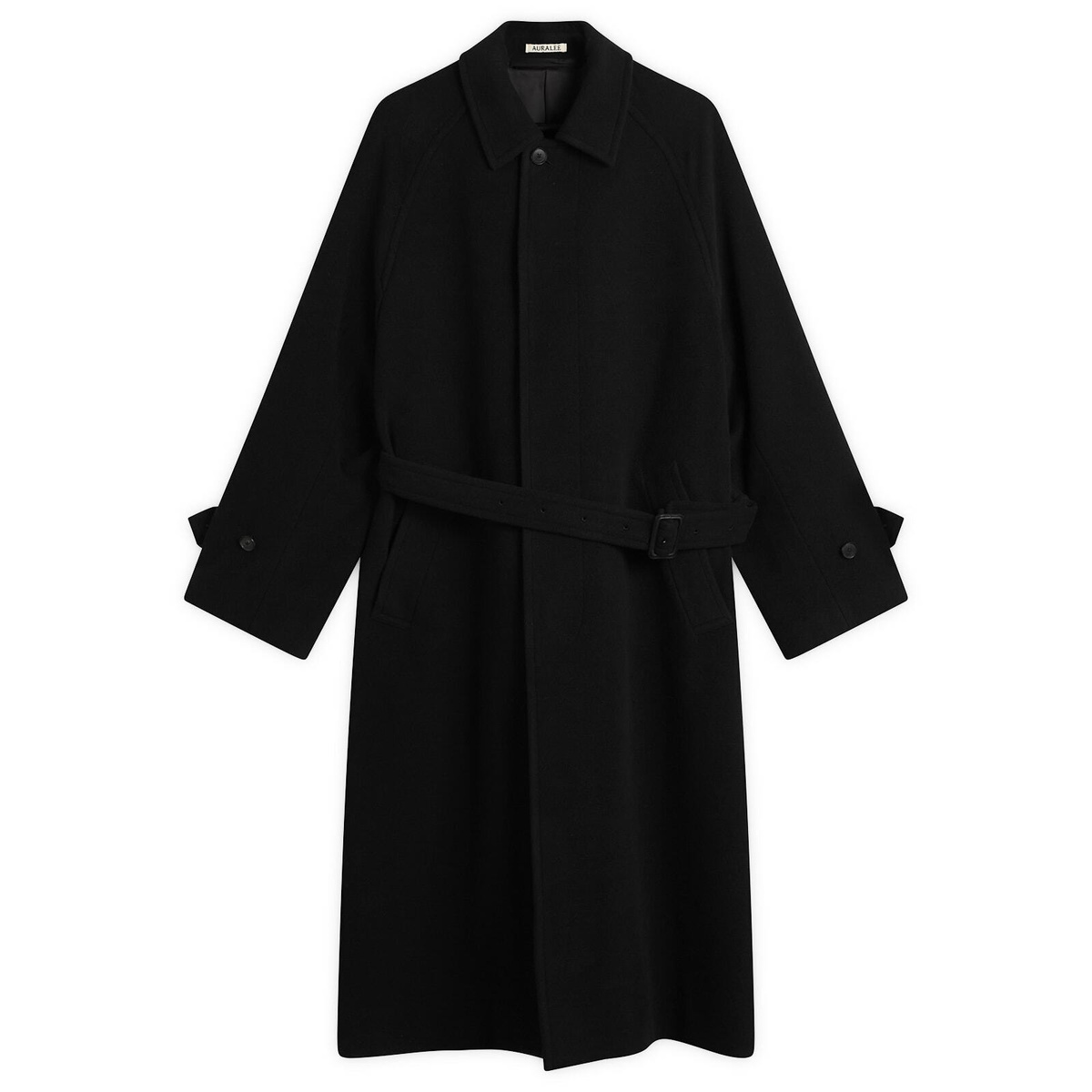 Auralee Melton wool and alpaca trench coat Auralee