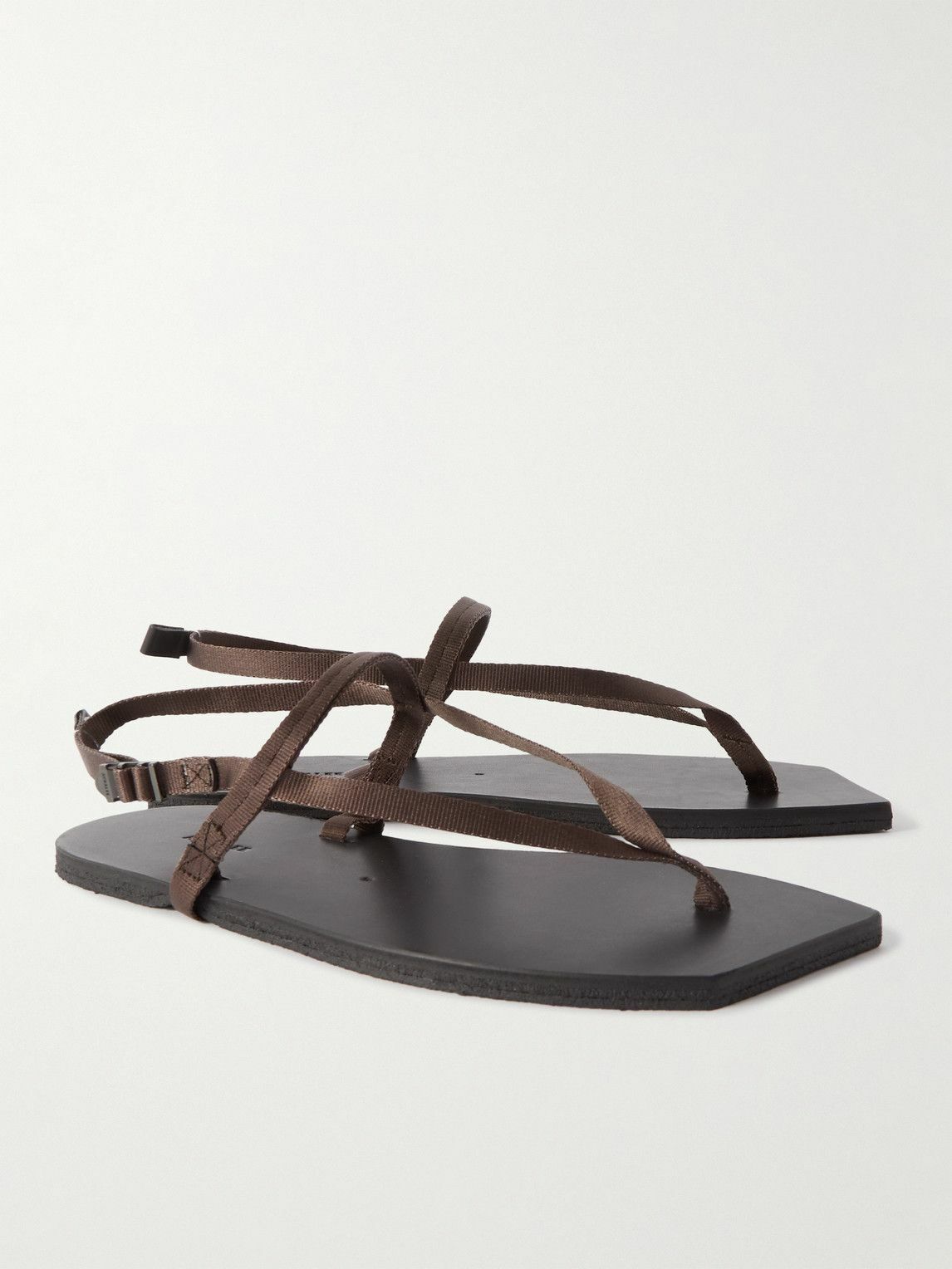 Auralee - Foot the Coacher Nylon-Webbing and Leather Sandals