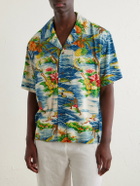 Cherry Los Angeles - Camp-Collar Logo-Printed Poplin Shirt - Multi