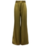 Galvan Escape Lido satin palazzo pants