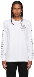 Diesel White B50 Long-Sleeve T-Shirt