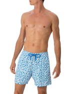 MC2 Saint Barth Man Lightweight Fabric Swim-shorts Lighting Micro Fantasy With Loabster Print