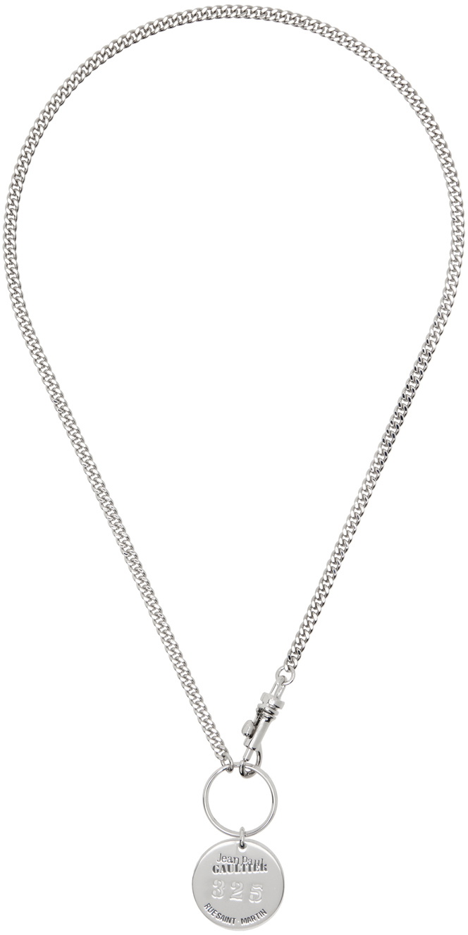 Jean Paul Gaultier Silver Separable Heart & Sword Necklace Jean Paul Gaultier Silver Separable Heart & Sword Necklace
