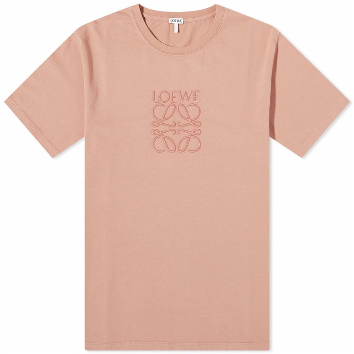 Photo: Loewe Men's Overdyed Anagram T-Shirt in Peach Bloom