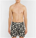 Holiday Boileau - Printed Mid-Length Swim Shorts - Black