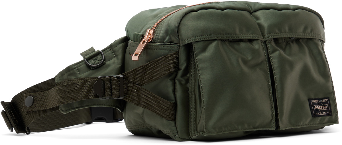 PORTER - Yoshida & Co Khaki Tanker Hip Belt Bag