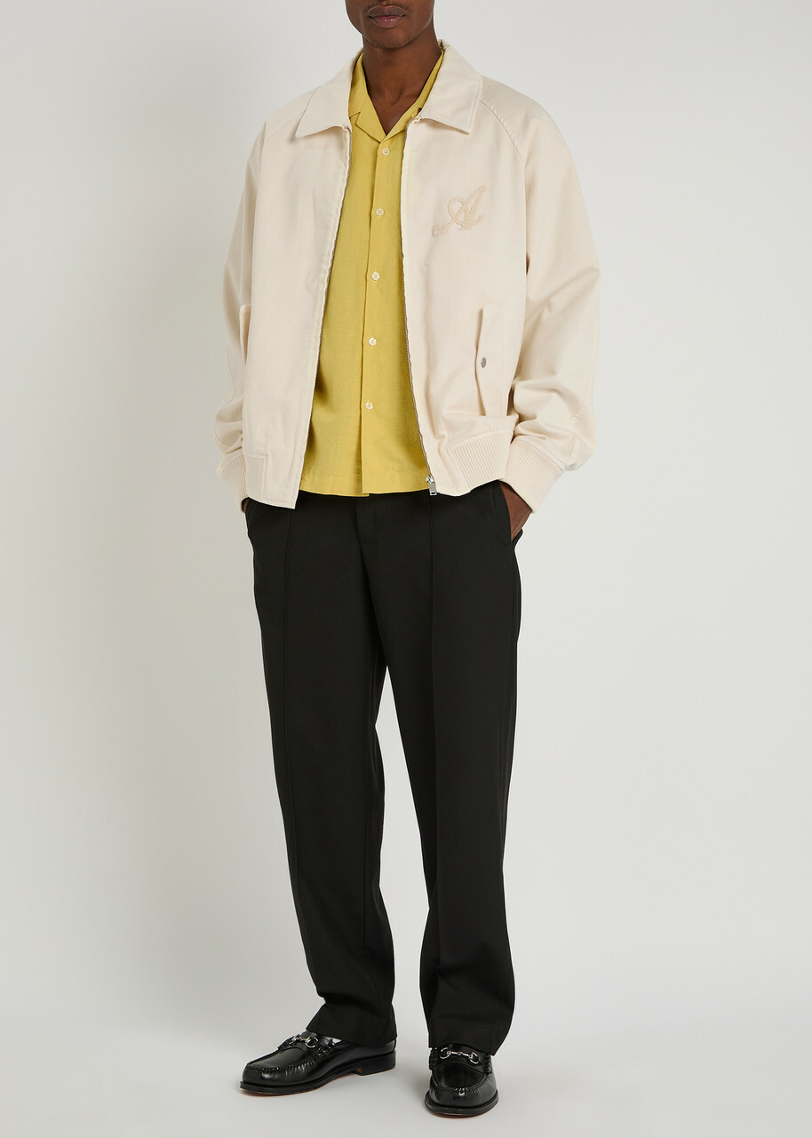 Axel Arigato Roman Logo-appliquéd Twill Jacket Beige
