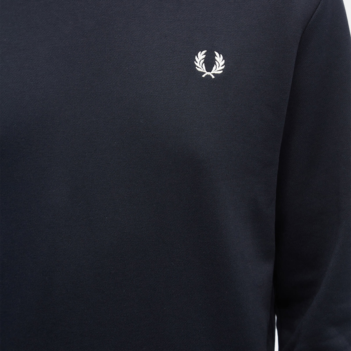 Fred Perry Men's Crew Sweat in Navy