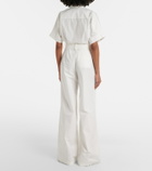 Elie Saab Belted cotton jumpsuit