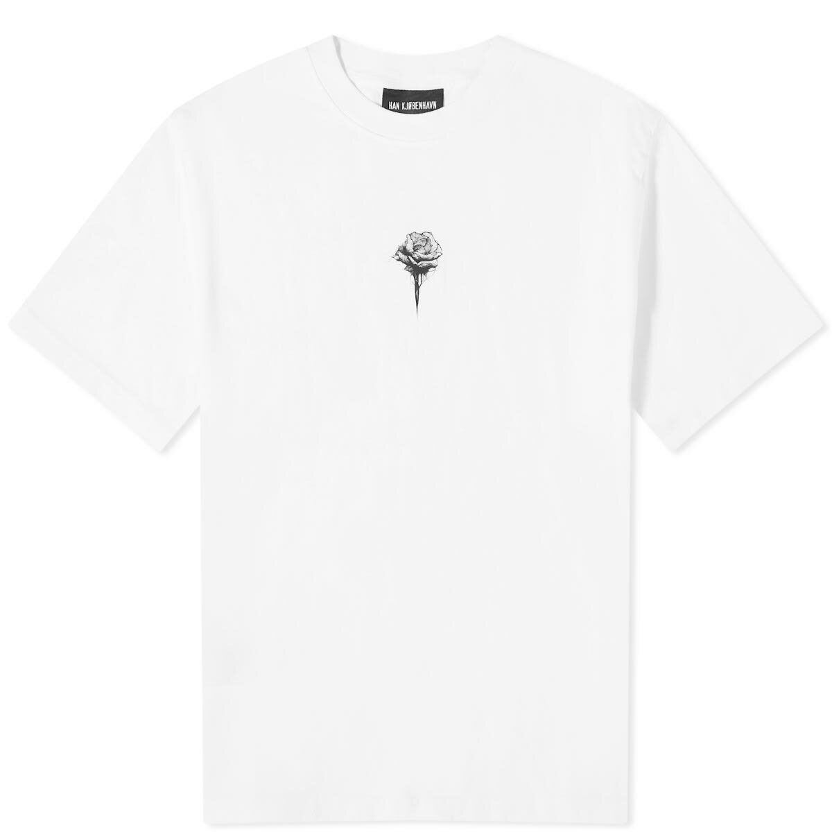 Photo: Han Kjobenhavn Men's Rose Boxy T-Shirt in White