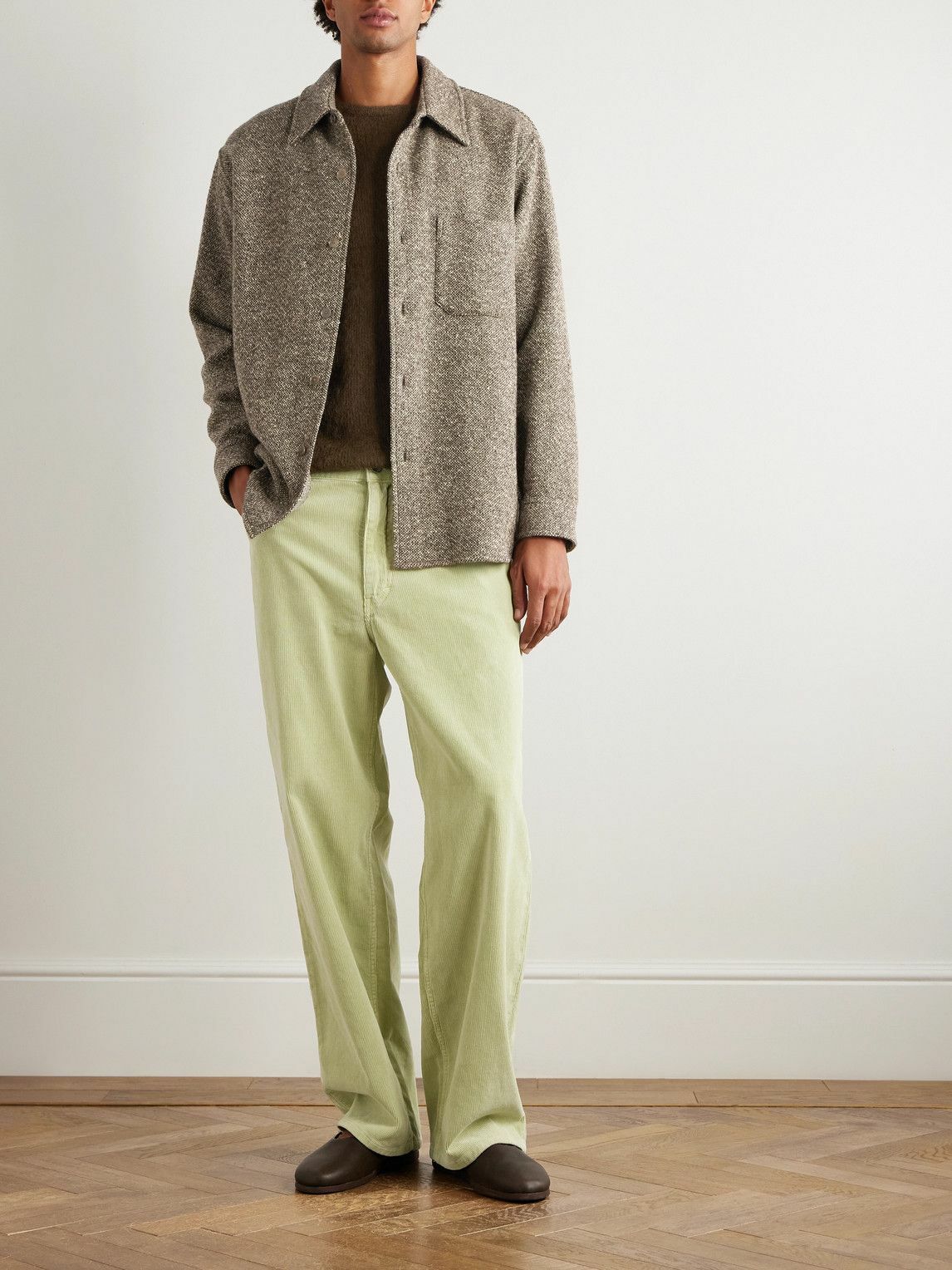 Auralee - Wool-Tweed Shirt Jacket - Brown Auralee