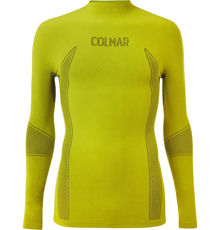 Photo: Colmar - Logo-Intarsia Dryarn Ski Base Layer - Yellow