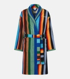 Versace Home Striped cotton terry bathrobe