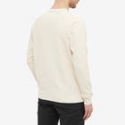 Norse Projects Men's Aske Tab Series Waffle Crew Sweat in Ecru