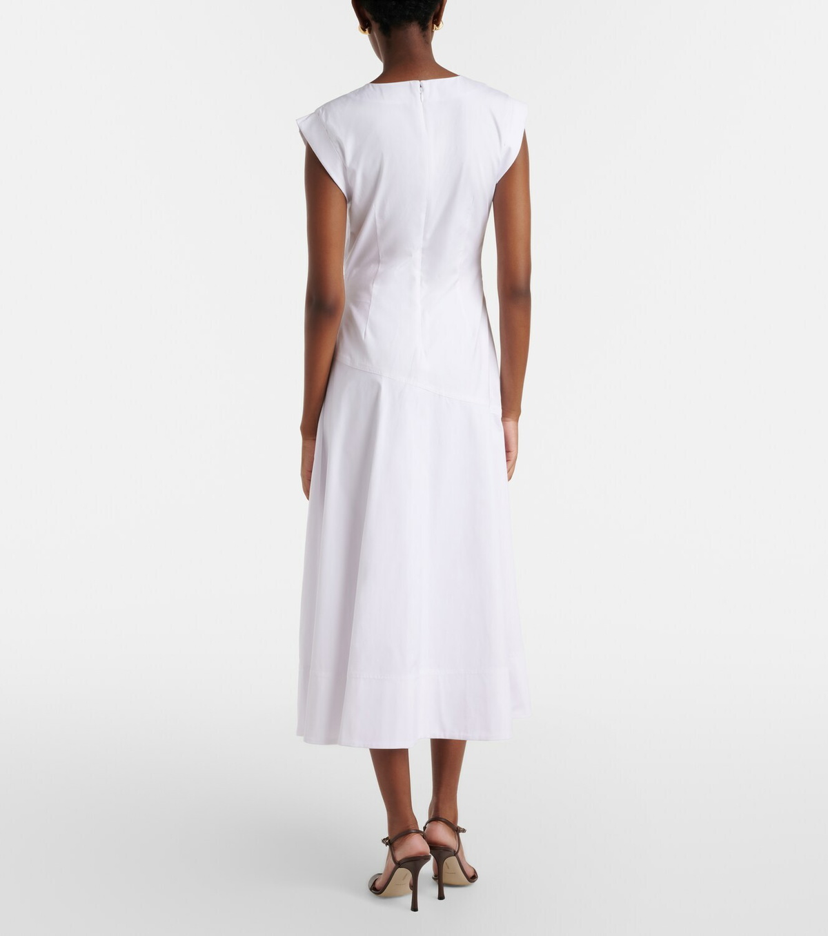 Veronica Beard Lisette cotton-blend midi dress