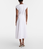 Veronica Beard Lisette cotton-blend midi dress