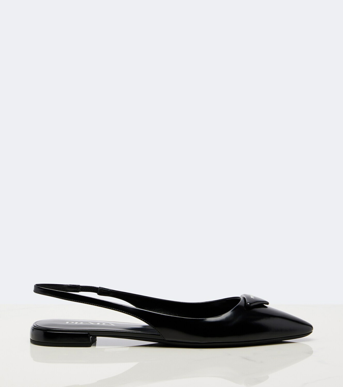 Prada Leather slingback ballet flats