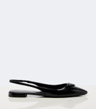 Prada Leather slingback ballet flats