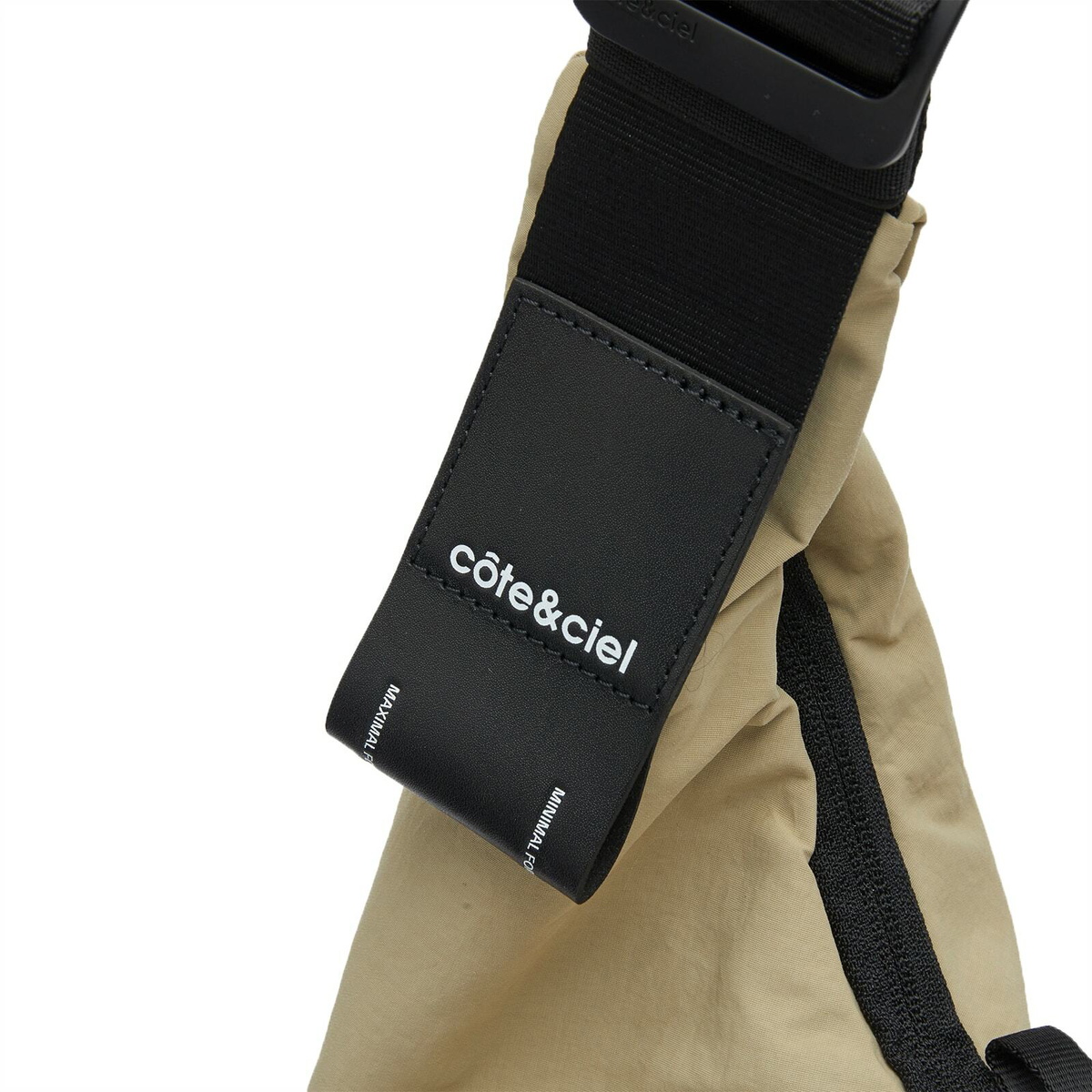 Cote&Ciel Hyco S Smooth Cross Body Bag in Beige 