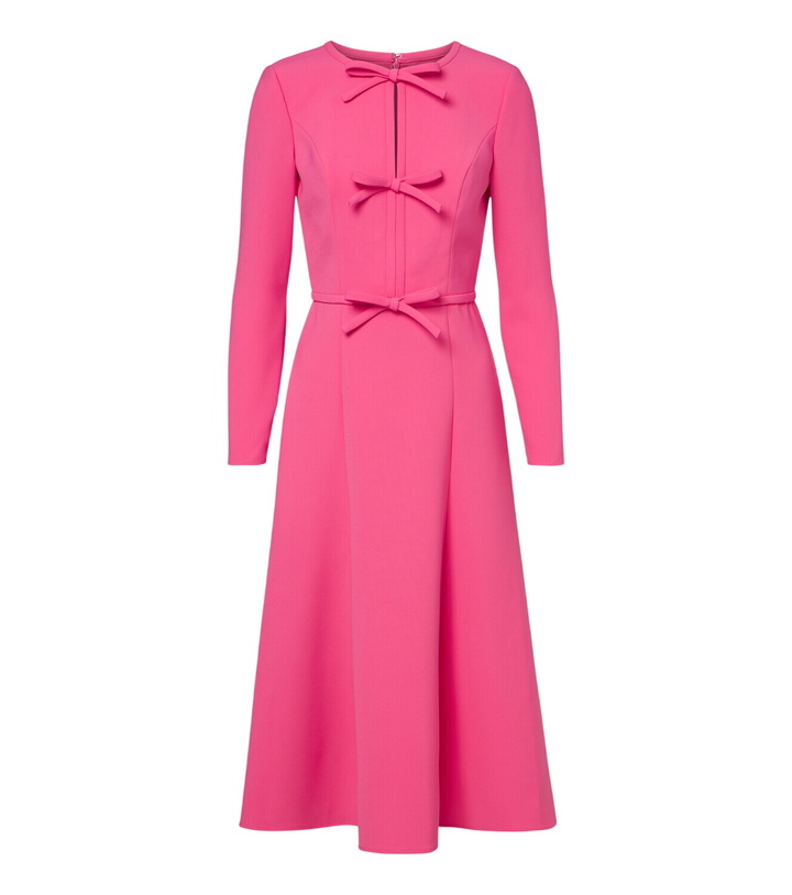 Photo: Carolina Herrera Bow-detail crêpe midi dress