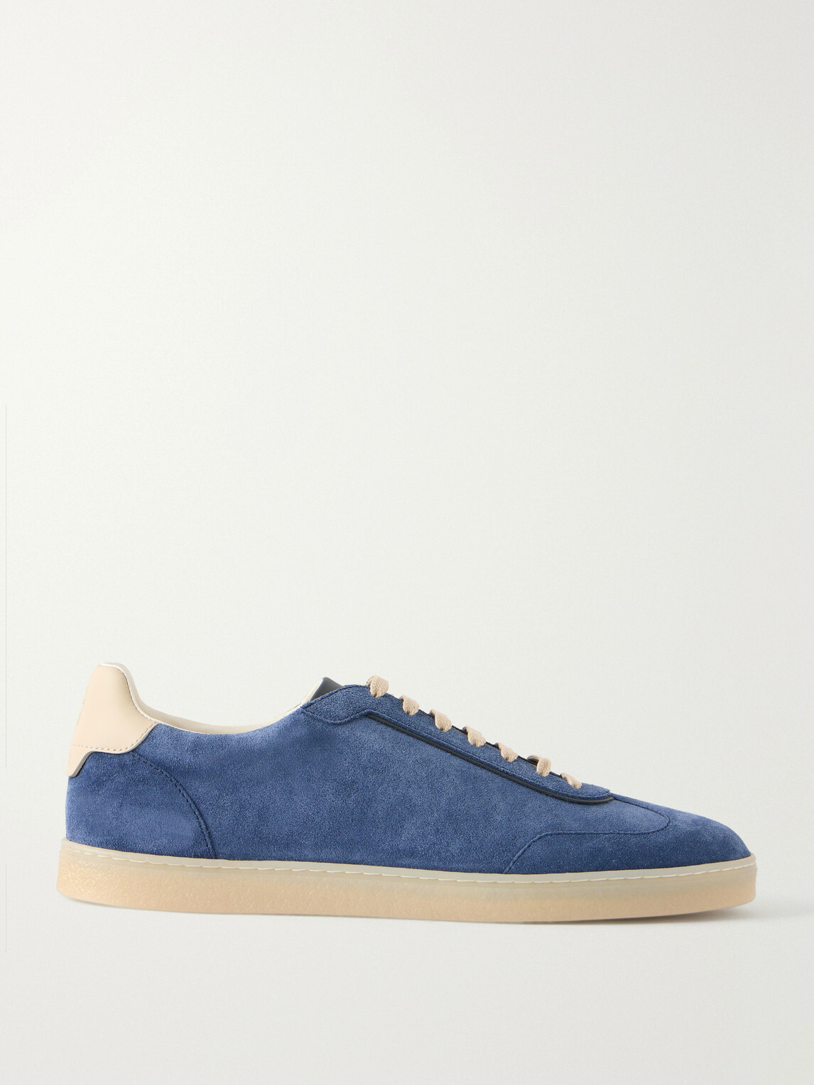 Brunello Cucinelli - Coda di Rondine Suede Sneakers - Blue