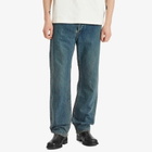 Jil Sander+ Men's Regular Fit Five Pocket Selvedge Cut Jeans in Blue