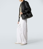 Lemaire Soft suede-trimmed sneakers