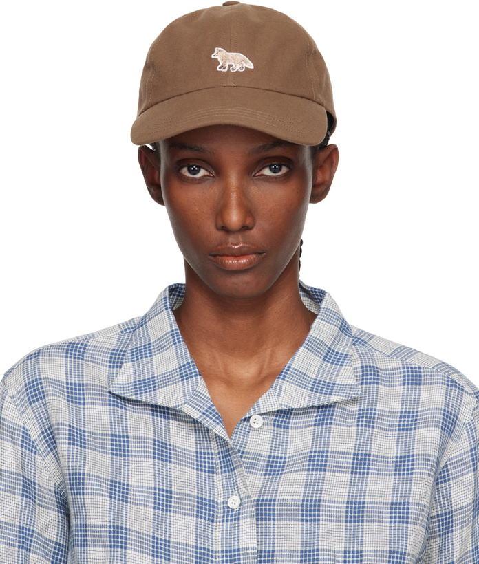 Photo: Maison Kitsuné Brown Baby Fox Cap