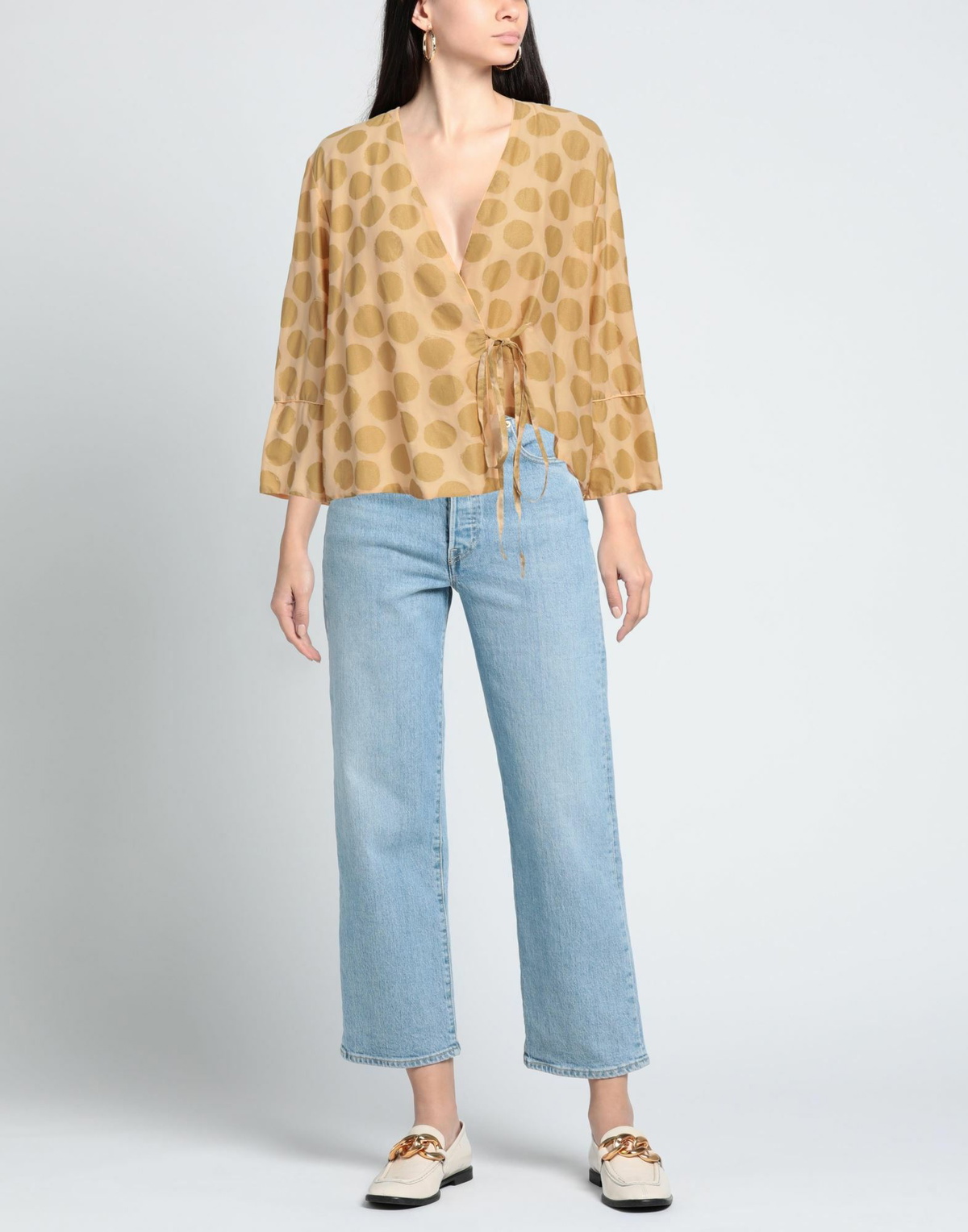 Alessia Santi Womens Top Sand