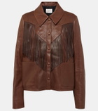 Dorothee Schumacher Sleek Statement fringed leather jacket